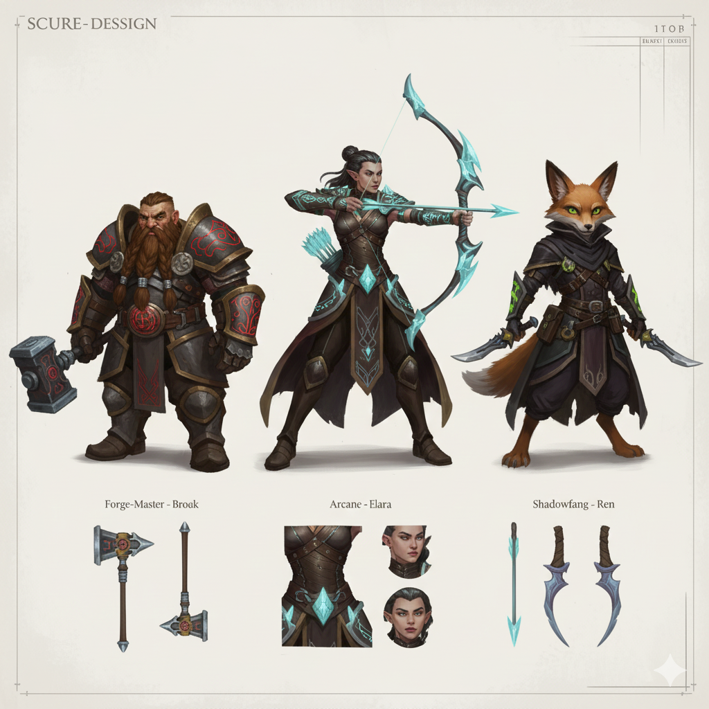 Character design and concept art by Nano Banana AI